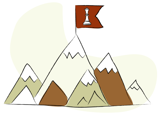 measuring tm bidding success blog image of a flag on top of a mountain range